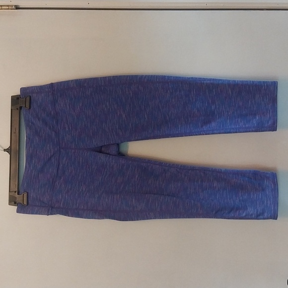 Athleta Crop Leggings Space Dye  lie Size M - Picture 1 of 4